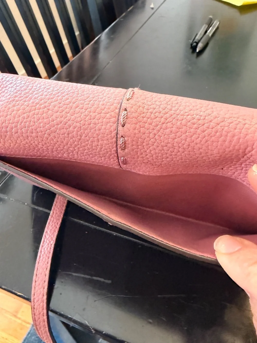 Tory Burch Wallet-style purse, pale pink